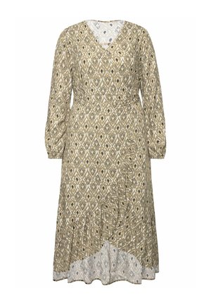 Studio Untold, GRAPHIC PRINT WRAP-LOOK - Vestito casual - palm green