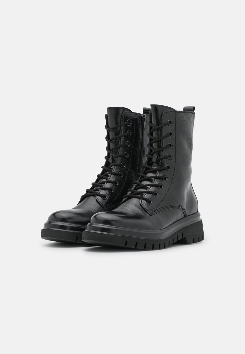 Damen Ankle Boots | Gabor Schnürstiefelette schwarz/schwarz - NB06131 Damen Ankle Boots | Gabor Schnürstiefelette schwarz/schwarz - NB06131