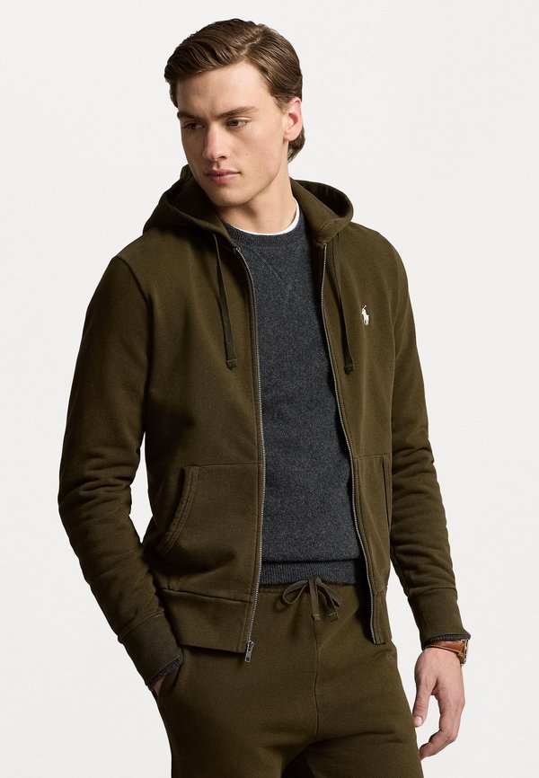 LOOPBACK FLEECE FULL ZIP HOODIE - Zip-up sweatshirt - dark loden