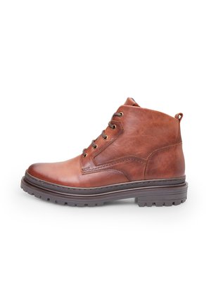 Lace-up ankle boots - marrone