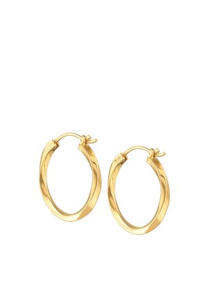 Elli HOOPS TWISTED - Orecchini - gold-coloured