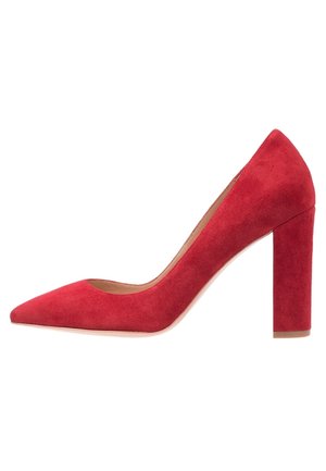 Højhælede pumps - red
