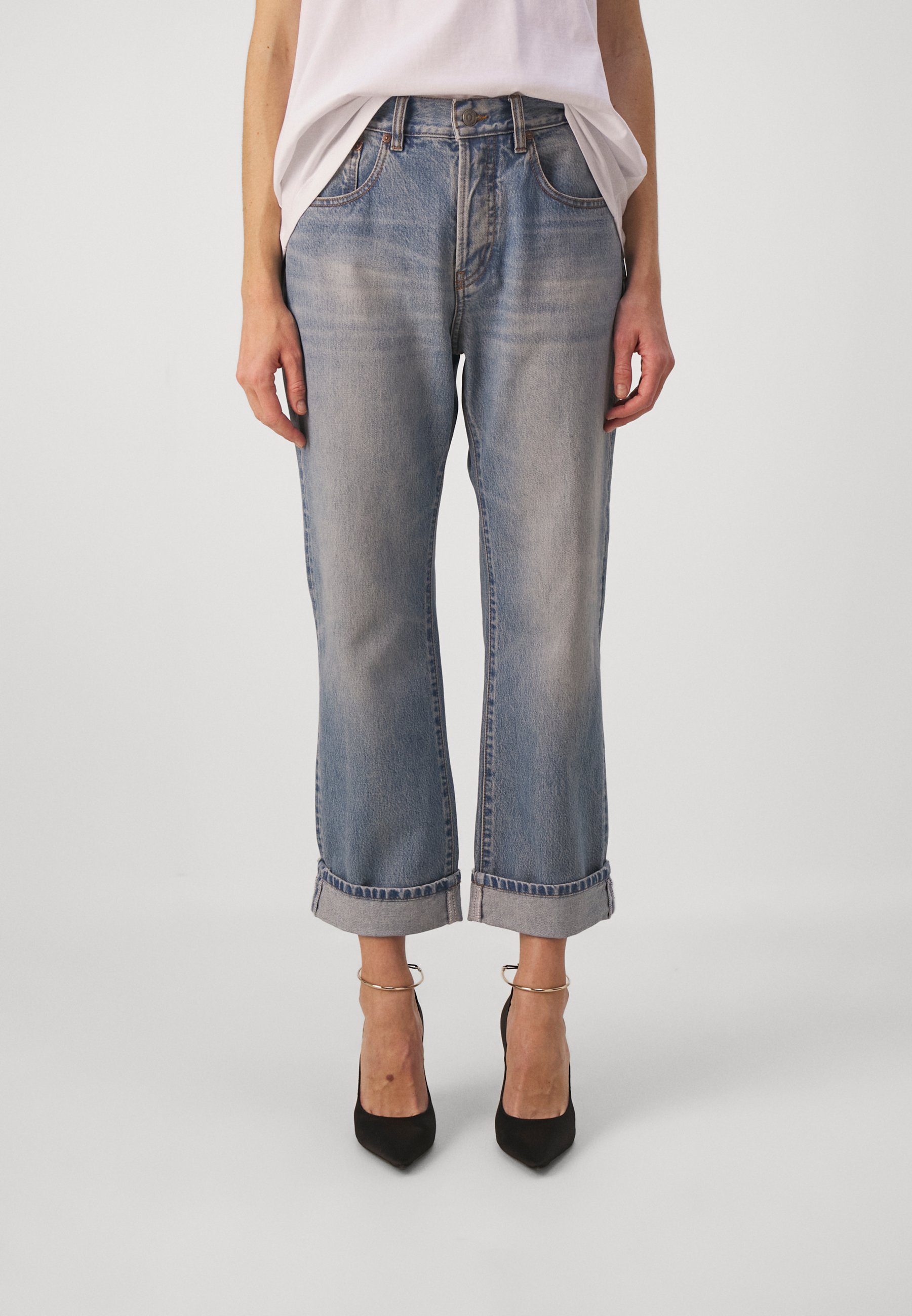 Victoria Beckham Straight leg jeans - mid-blue wash/blue