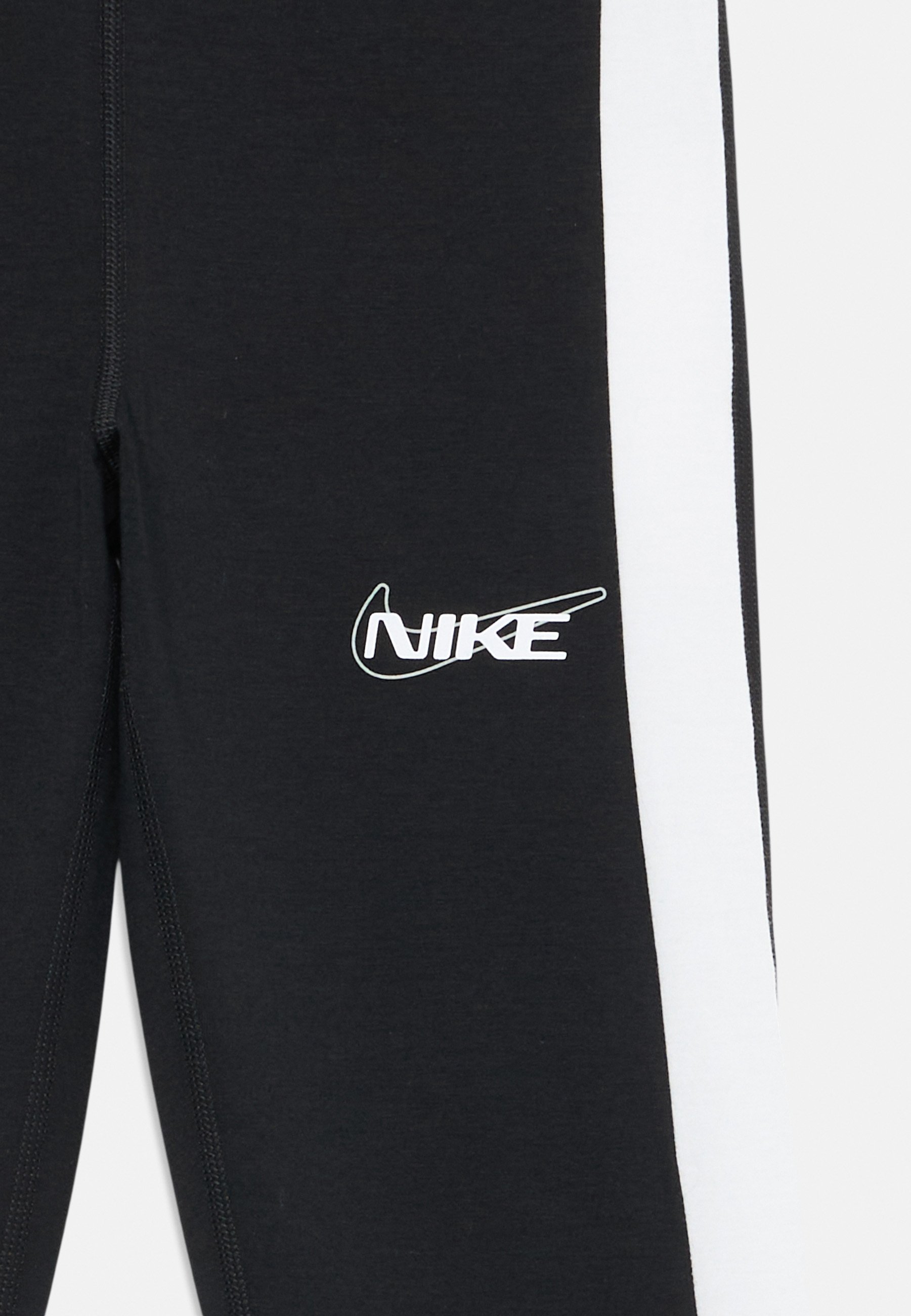 nike black and white striped leggings