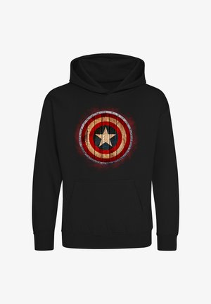Henry Tiger, AVENGERS WOODEN SHIELD - Hættetrøje - jet black