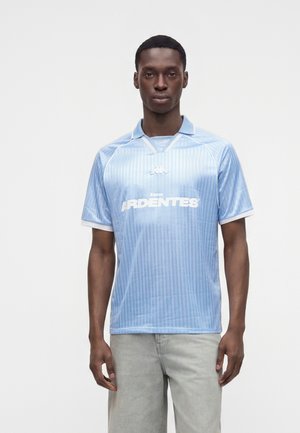 Kappa, AUTHENTIC MANAIA LES ARDENTES UNISEX - Μπλουζάκι με στάμπα - blue powder/white