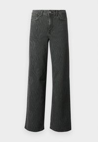 ONLMADISON BLUSH ZEBRA WIDELEG - Wide leg - grey