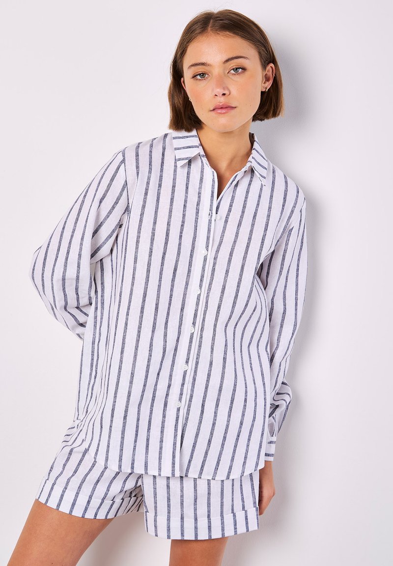 Apricot STRIPED  - Hemdbluse - navy