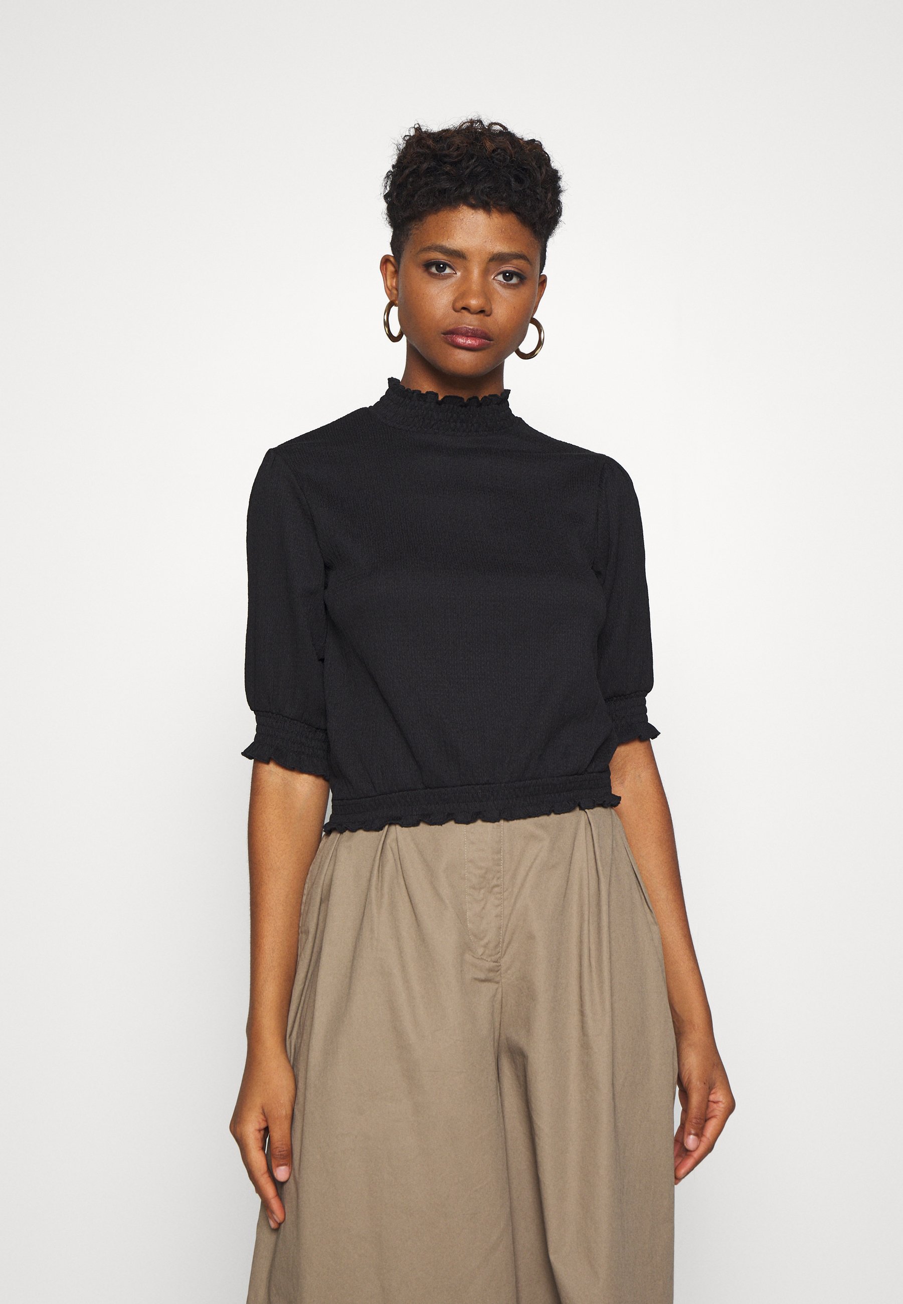 Monki NICOLINA Bluser black dark Zalando.no Monki NICOLINA - Bluser - black dark