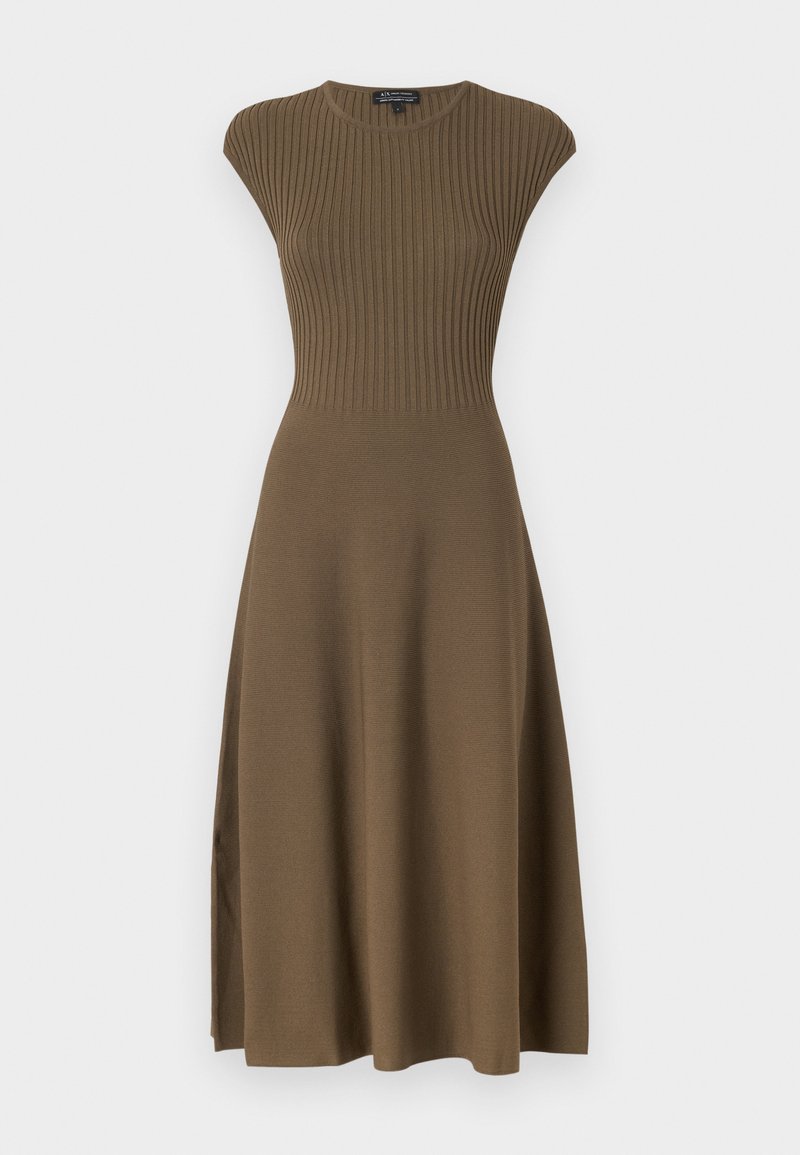 Armani Exchange Gebreide jurk bruin Armani Exchange Gebreide jurk bruin