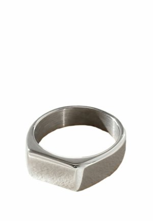 RECTANGULAR SIGNET - Sormus - silver tone