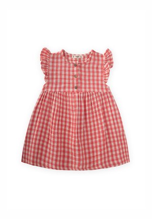 GINGHAM PATTERNED - Tričkové šaty - light red