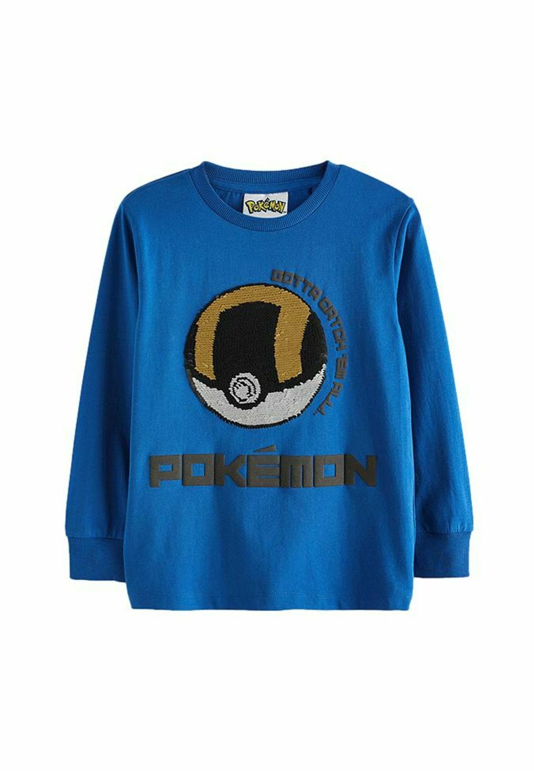 Next SEQUIN LICENSE Langærmet T-shirt blue pokemon/blå