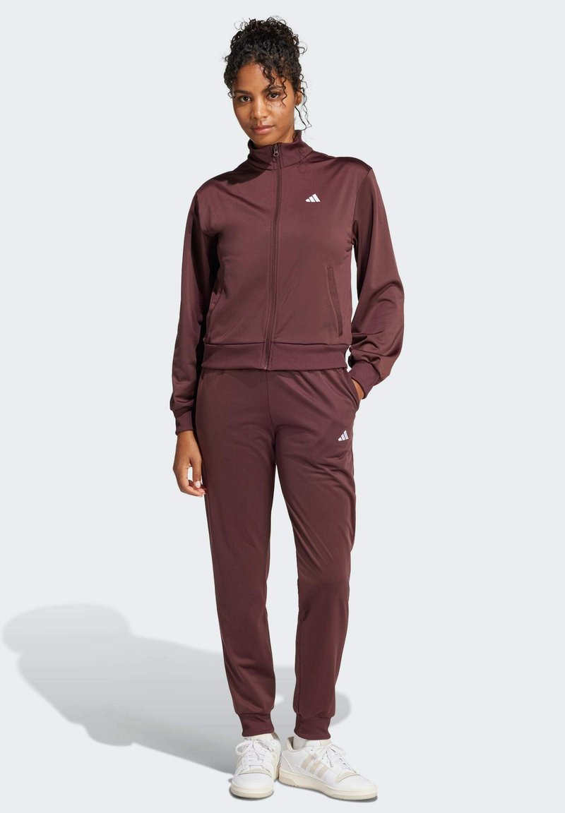 adidas Sportswear FEELCOZY SET ciemnoczerwony