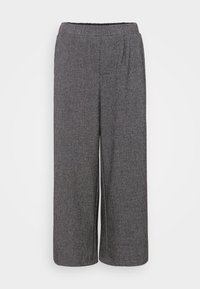 VMANNI CULOTTE PANTS  - Nadrágok - black/white melange
