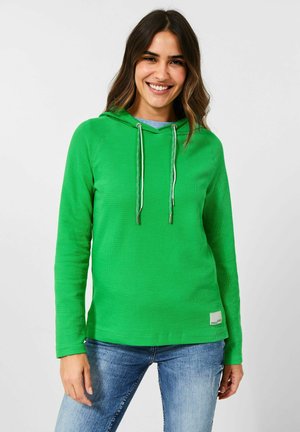 STRUKTURIERTES - Hoodie - grün