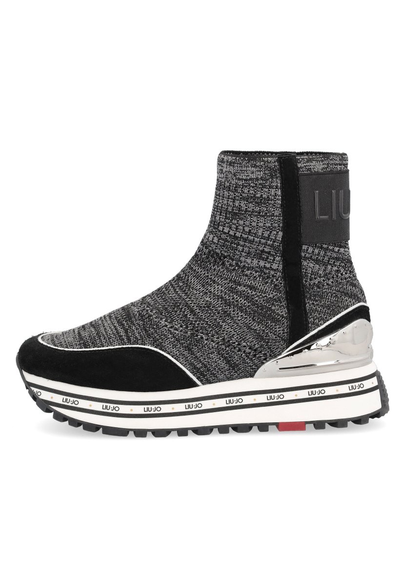 LIU JO Sneakers hoog - black/grey/white/Zwart - Zalando.nl