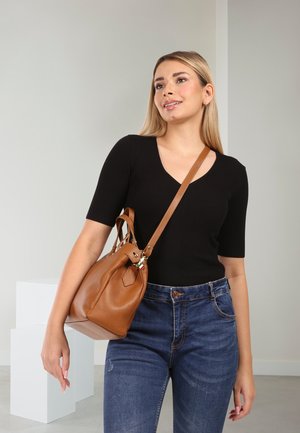 DrachenLeder Handtasche - hellbraun