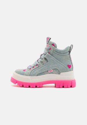 ASPHA MID - High-top trainers - light blue/pink