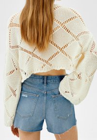 Bershka Džínové kraťasy - dark blue