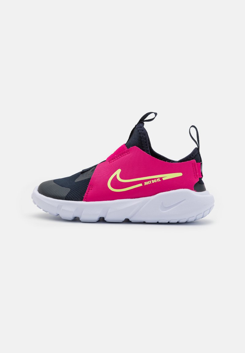 Nike Performance - FLEX RUNNER 2 UNISEX - Neutral running shoes - dark obsidian/lime blast/fireberry/white, Enlarge