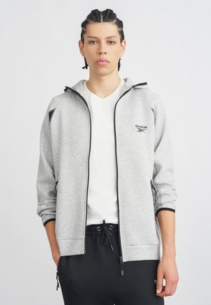 DREAMBLEND SPACER FULL ZIP HOODIE - Cipzáras pulóver - grey marl