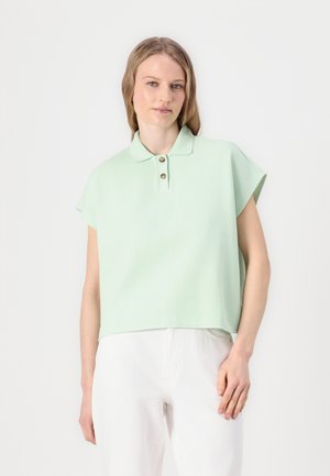 Marc O'Polo DENIM BUTTON PLACKET - Polo shirt - mint mist