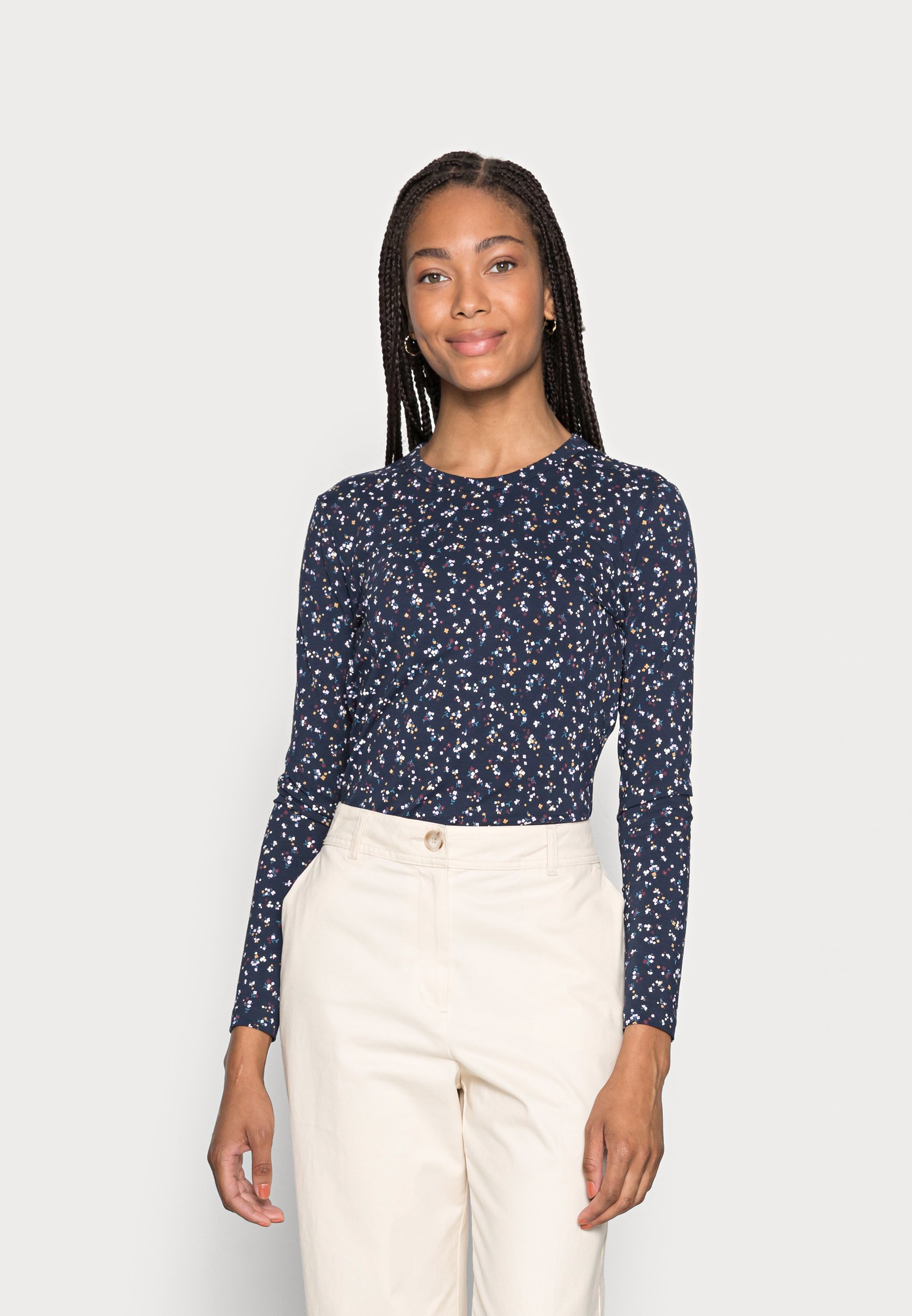 Women Long sleeved top - navy Women Long sleeved top - navy