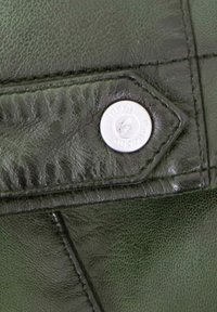 Lederjacken24 KARL - Lederjacke - dunkelgrün