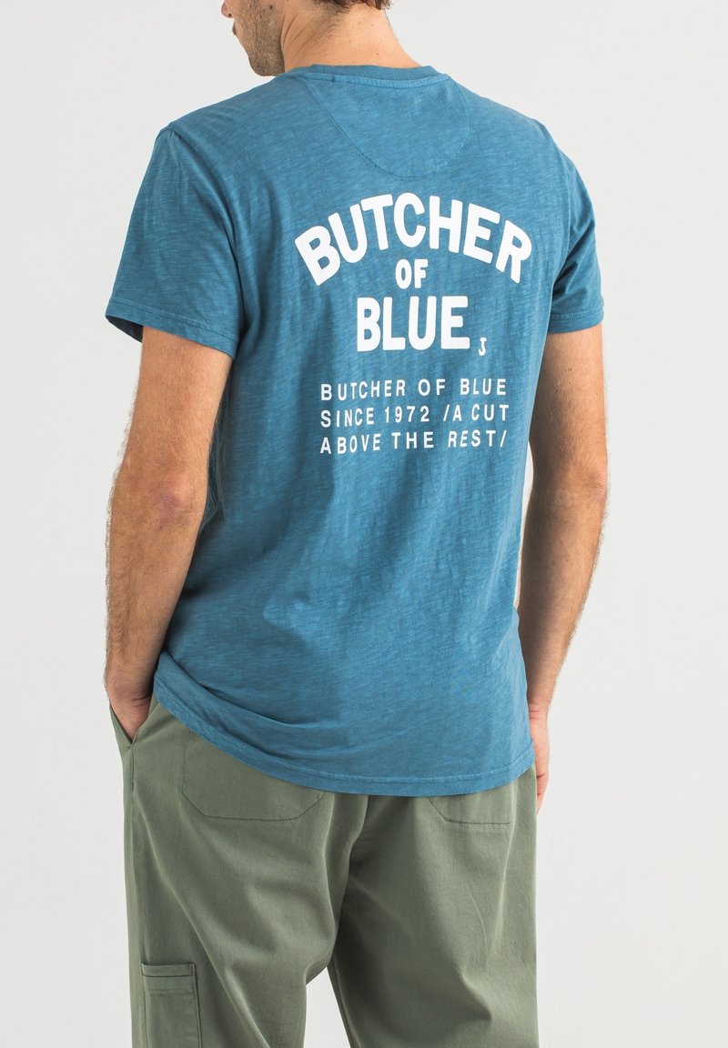 Butcher of Blue S/S FRESCO Tshirt print etna blue/blauw Zalando.nl