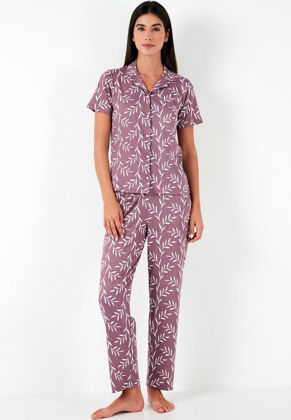 REGULAR FIT SET - Nachtwäsche Set - mauve