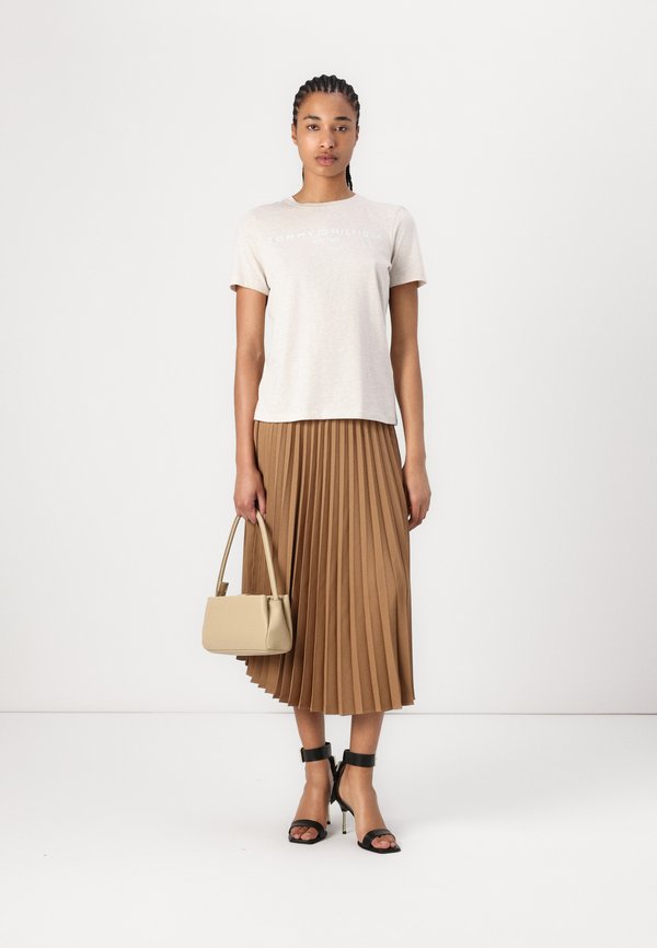 FLUID PLEATED PULL ON MIDI SKIRT - Pleated skirt - hickory4