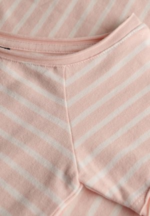 Superdry & Co, SUPERDRY BARDOT SHORT SLEEVE OFF SHOULDER TOP.. - T-shirts print - rose blush pink stripe