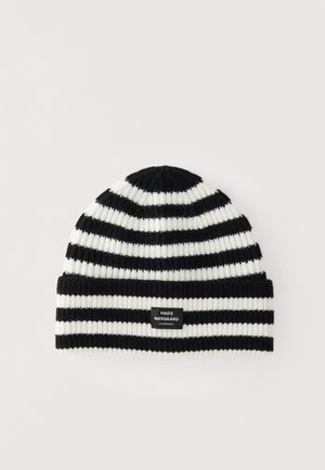 Mads Nørgaard, BRAN UNISEX - Плетена шапка - black/white