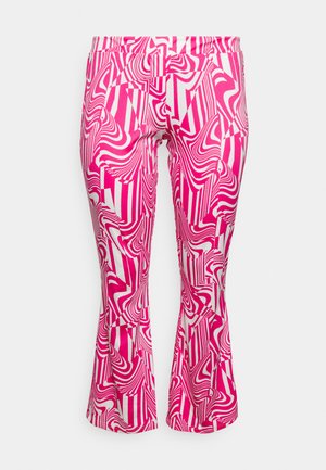 Noisy May Curve NMLAILA PASA PANTS - Παντελόνι φόρμας - pink yarrow/abstract