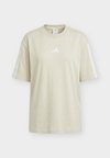 ESSENTIALS 3 STRIPES BOYFRIEND - T-shirts print - alumina/white