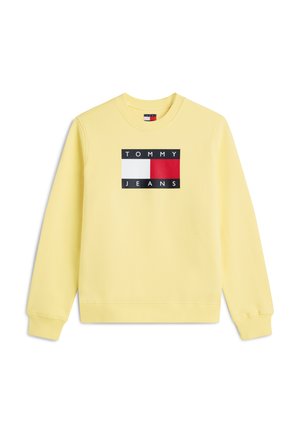 Tommy Jeans, FLAG - Mikina - citronella