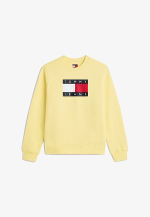 Tommy Jeans, FLAG - Sweatshirt - citronella
