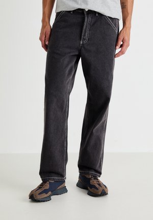 JJIEDDIE JJWORKER - Jean baggy - black denim