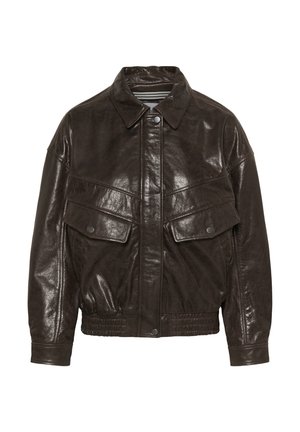Saint Tropez, TULIASZ JACKET - Veste en cuir - chocolate brown