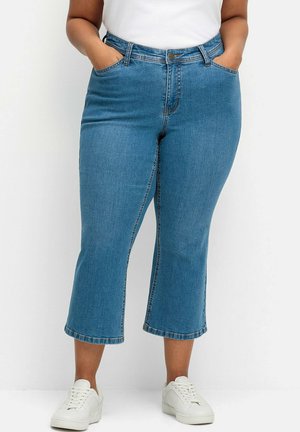 Sheego, Bootcut jeans - blue denim