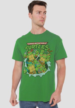 TEENAGE MUTANT NINJA TURTLES RETRO GROUP - Print T-shirt - dark green