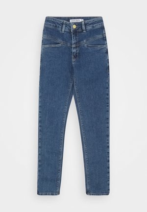 KERRY HIGH WAIST - Jeans Tapered Fit - medium blue denim