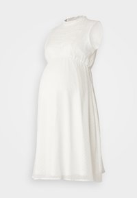 OLMGITA O NECK - Robe de jour - cloud dancer