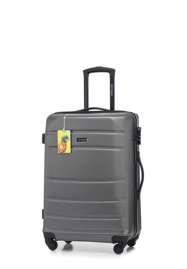 MEDIUM SUITCASE WITH LUGGAGE TAG FROM ABS - Trolley