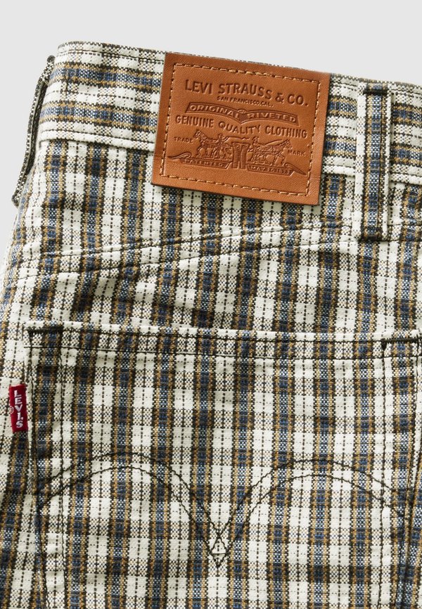 HIGH BAGGY - Denim shorts - milo plaid short2