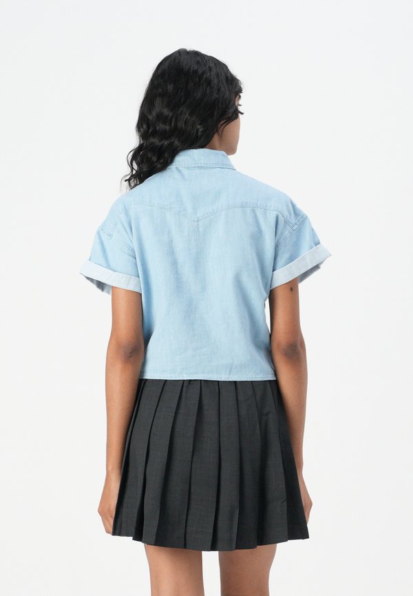 CROP TIED WESTERN SHIRT - Button-down blouse - light mood3