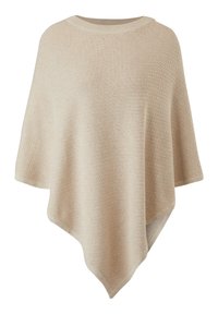 PONCHO - Cape - beige melange