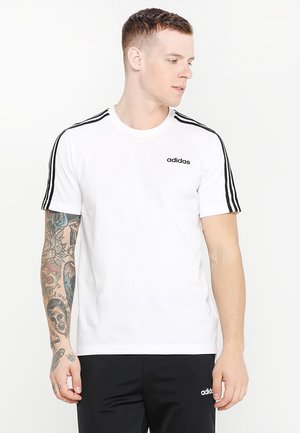 ESSENTIALS SPORTS SHORT SLEEVE TEE - T-shirt med print - white/black