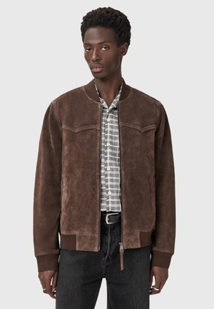 ZEALAND - Lederjacke - woodland brown